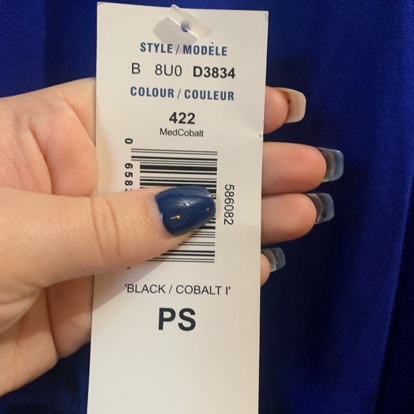 Allison Daley | NWT Royal Blue Long Sleeve Turtleneck T-shirt Top Tee Shirt VNTG - Picture 4 of 6